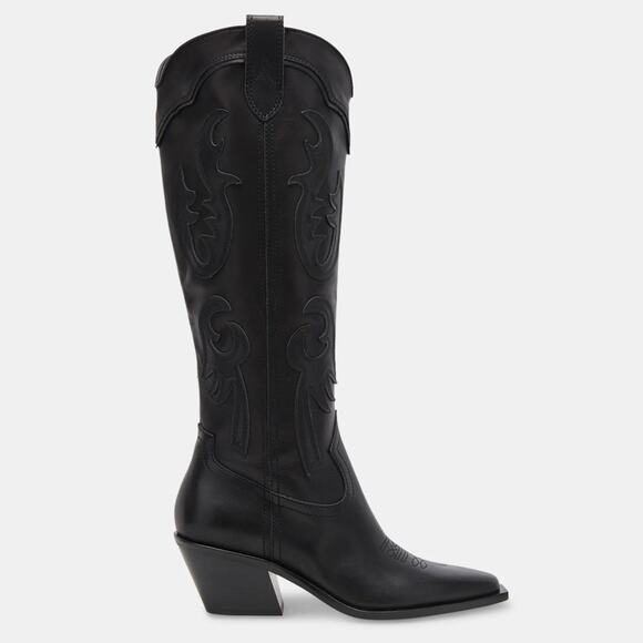 Dolce Vita Samsin Boots in Black Leather 9.5 - Picture 4 of 12